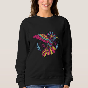 Farbenfroh Mandala Hummingbird Sweatshirt