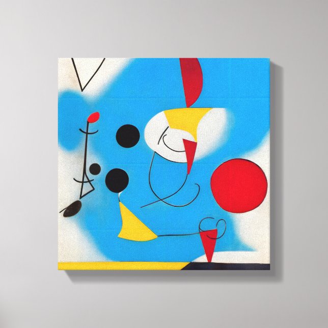 Farbenfroh, modern Abstrakt, blau 1 Leinwanddruck (Vorderseite)