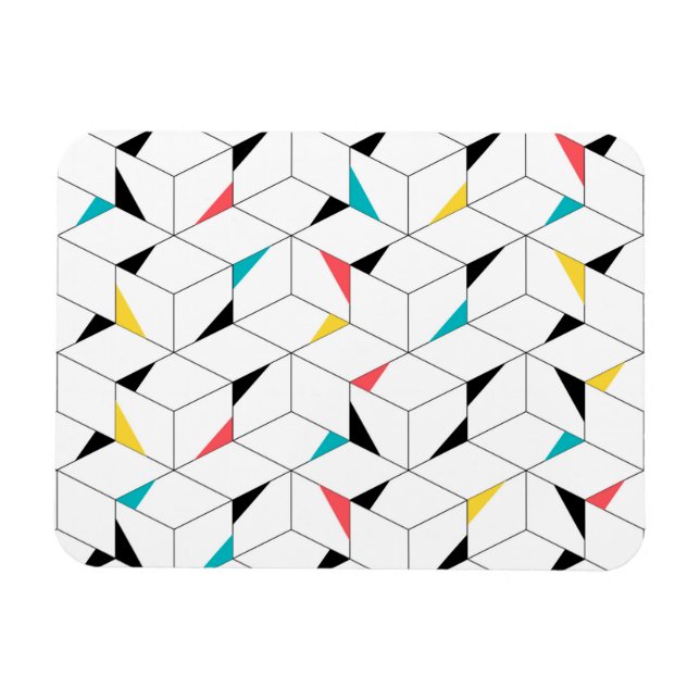 Farbenfroh, modern, fröhlich, trendig und fröhlich magnet (Horizontal)