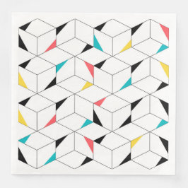 Farbenfroh, modern, fröhlich, trendig und fröhlich serviette