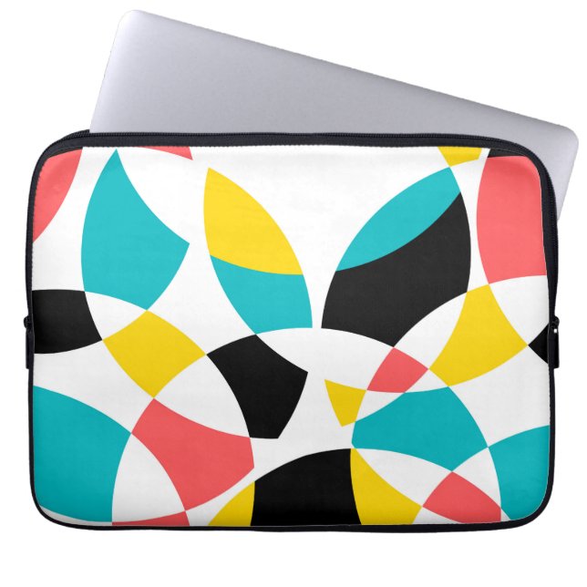 Farbenfroh, modern, trendig, cool, einzigartig run laptopschutzhülle (Vorderseite)
