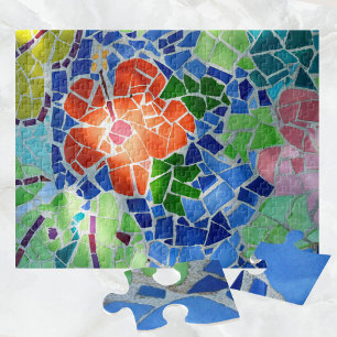 Farbenfroh Mosaik Koi Pond Puzzle