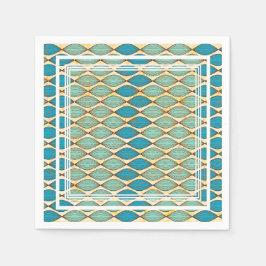 Farbenfroh Napkin mit afrikanischem Stoffmuster Serviette