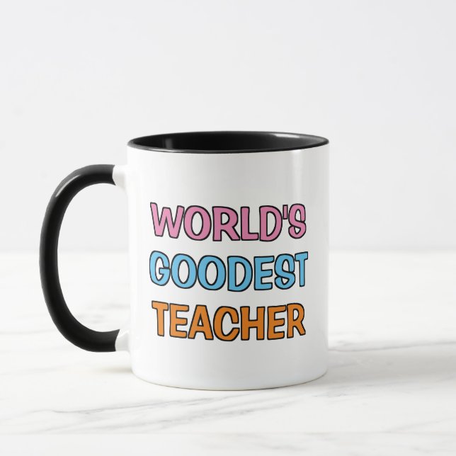 Farbenfroh Niedlich Beste Lehrerin je Tasse (Links)