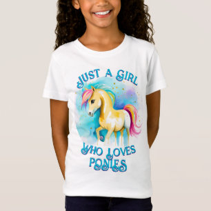 Farbenfroh nur ein Girl Spirit Pony 15 Kid's T - S T-Shirt