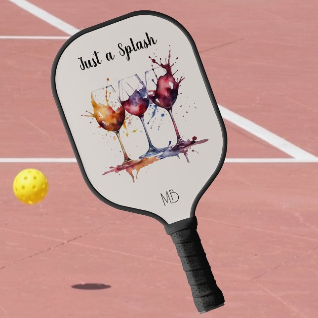 Farbenfroh nur einen Tropfen Wein Pickleball Schläger (Von Creator hochgeladen)