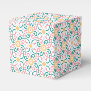 Farbenfroh, pastellfarbenes Mosaik Geschenkschachtel