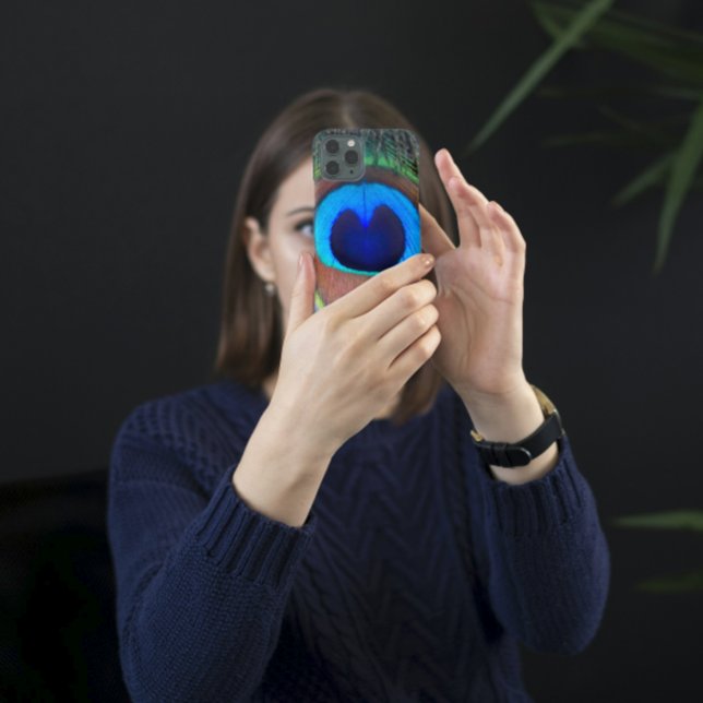 Farbenfroh Peacock Feather Eyespot Case-Mate iPhone Hülle (In Situ)