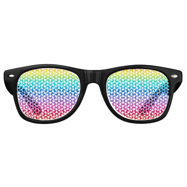 Farbenfroh Rainbow Mermaid Partybrille (Vorderseite)