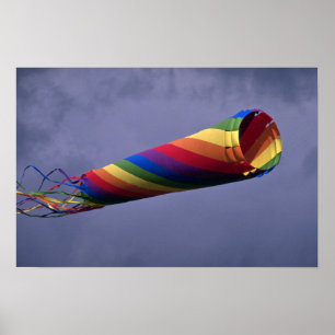 Farbenfroh riesig und farbenfroh windsock poster