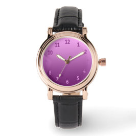 Farbenfroh rosa armbanduhr