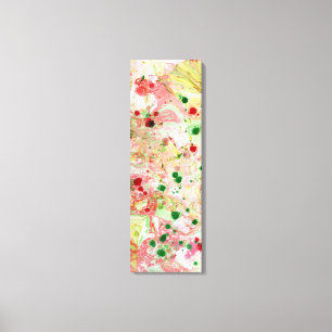 Farbenfroh, rosa, gelb, grün und modern leinwanddruck