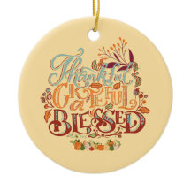 Farbenfroh rustikal Dankbar gesegnet