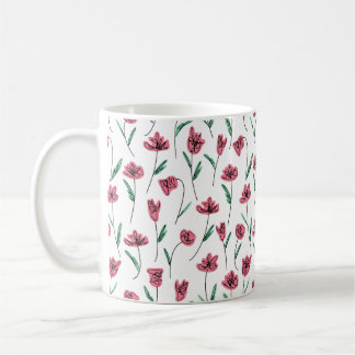 Farbenfroh, scharf, bläserig kaffeetasse