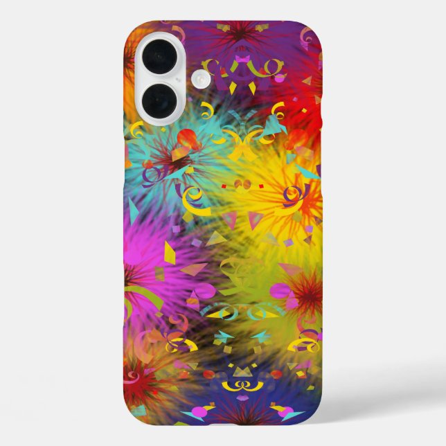 Farbenfroh, schwindelig Platsch und Confetti Abstr Case-Mate iPhone Hülle (Rückseite)