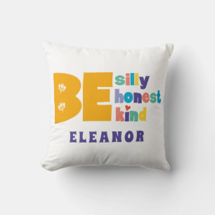 Farbenfroh sein Albern ehrlich liebe Inspiration Kissen