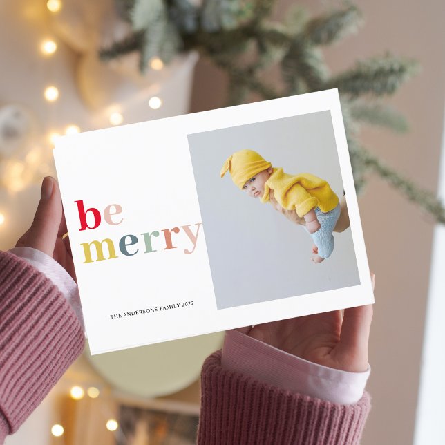 farbenfroh sein, fröhlich und Foto | Happy Holiday Postkarte (Von Creator hochgeladen)