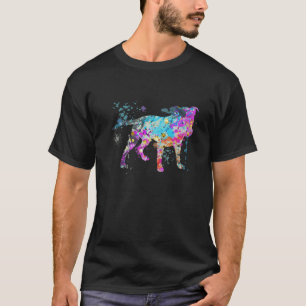 Farbenfroh Staffordshire Bull Terrier Dog Bull Ter T-Shirt