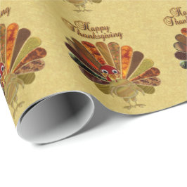 Farbenfroh Thanksgiving Türkei Geschenkpapier