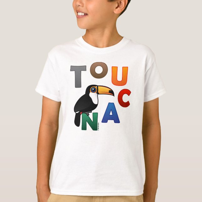Farbenfroh Toucan T-Shirt (Vorderseite)