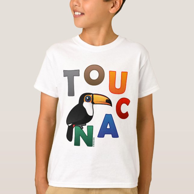 Farbenfroh Toucan T-Shirt (Vorderseite)