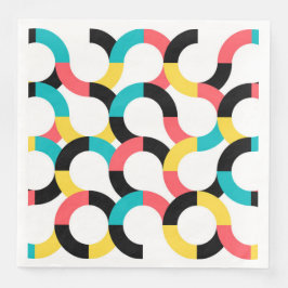 Farbenfroh, trendig, fröhlich, lustig, modern geom serviette