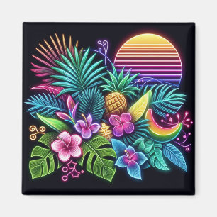 Farbenfroh, tropisch/hawaiisch magnet