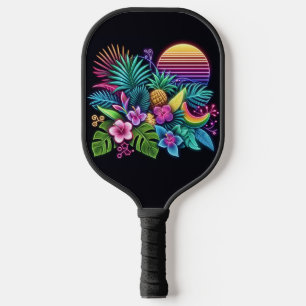 Farbenfroh, tropisch/hawaiisch pickleball schläger