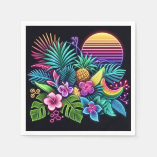Farbenfroh, tropisch/hawaiisch serviette