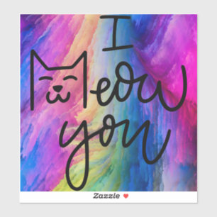 Farbenfroh und groß, ich meine, Sie kauen Aufkleber