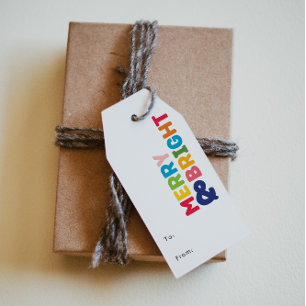 Farbenfroh und hell von und nach geschenkanhänger