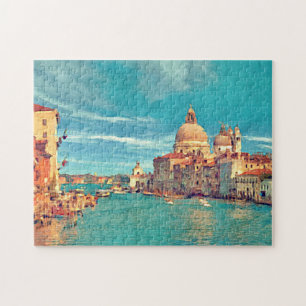 Farbenfroh Venedig Canal Grande Puzzle