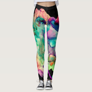 Farbenfroh, verrückt, einzigartig Paint Spritzer R Leggings