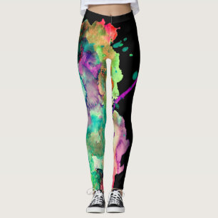 Farbenfroh, verrückt, trendy, kühl Abstrakte Wasse Leggings