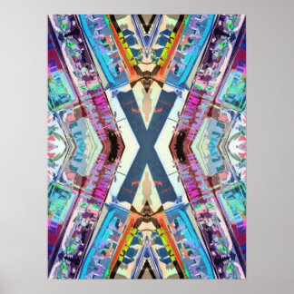 Farbenfroh X Grafik Poster