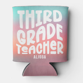 Farbenfrohe 3. Klasse Lehrer Custom kann kühler Dosenkühler