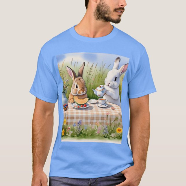 Farbenfrohe 3D Digital Art T - Shirt | Perfekt gee (Vorderseite)