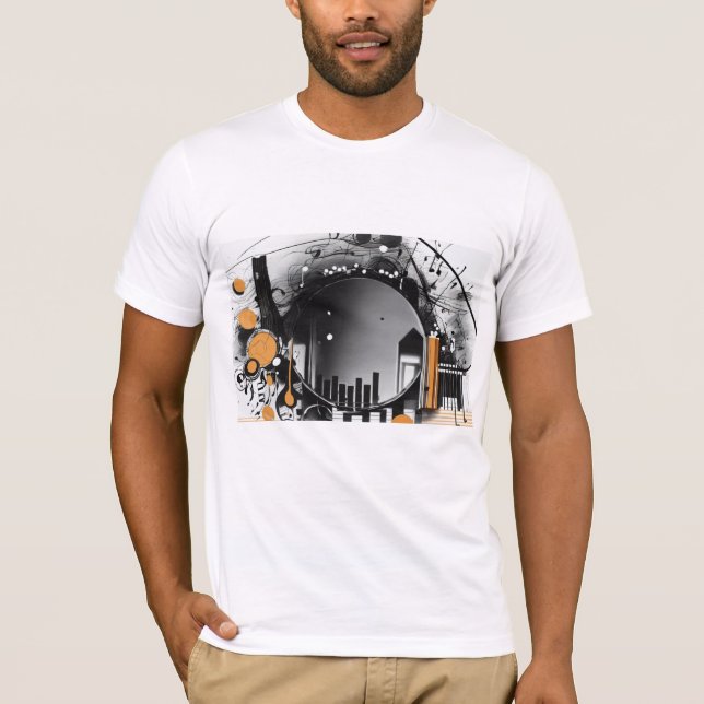 Farbenfrohe 3D Digital Art T - Shirt | Perfekt gee (Vorderseite)