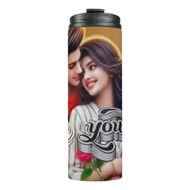 Farbenfrohe 3D Digital Art Thermal Tumbler - Perfe Thermosbecher (Vorderseite)