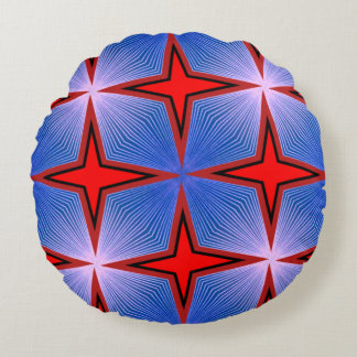 Farbenfrohe 3D-Digitaldesign-Rundwurfkissen Rundes Kissen