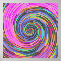 Farbenfrohe 3D-Spiraldrehung abstrakter Hintergrun