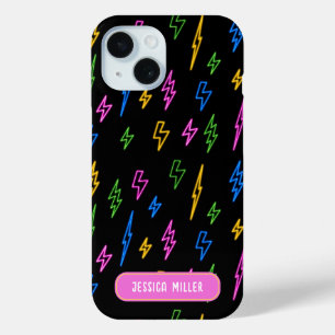 Farbenfrohe 80er Jahre Neon Lightning Pattern Case-Mate iPhone Hülle