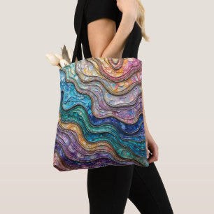 Farbenfrohe Abalone Rippled Waves