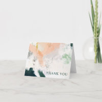 Farbenfrohe Abstrakt Dankeschön-Karte