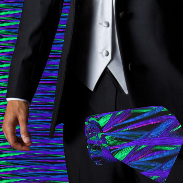 Farbenfrohe Abstrakt trendy künstlerische Moderne Krawatte (Want to be the cool guy at the office ? Get styled in our Abstract Men's Neck Tie)