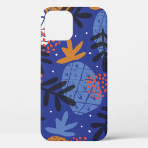 Farbenfrohe abstrakte Ananas und Leder Case-Mate iPhone Hülle