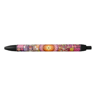 Farbenfrohe Abstrakte Art Mandala Mosaic Pen Kugelschreiber
