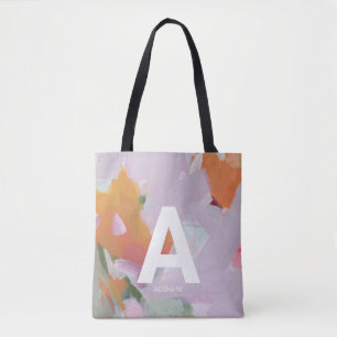 Farbenfrohe Abstrakte Art Personalisiert Monogram-