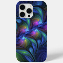 Farbenfrohe Abstrakte blaurosa grünes Fraktal