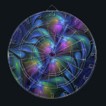 Farbenfrohe Abstrakte blaurosa grünes Fraktal Dartscheibe<br><div class="desc">Fraktal Art,  modern,  abstrakt und hell. Design für Ihr Dartboard und vieles mehr.</div>